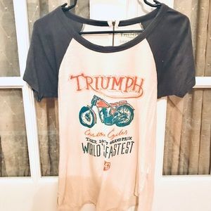 Lucky Brand Triumph motorcycle T-shirt